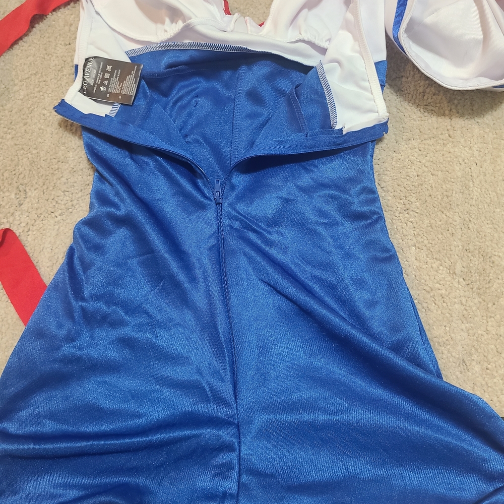 Leg Avenue Blue and White Sailor Romper - Picture 5 of 9